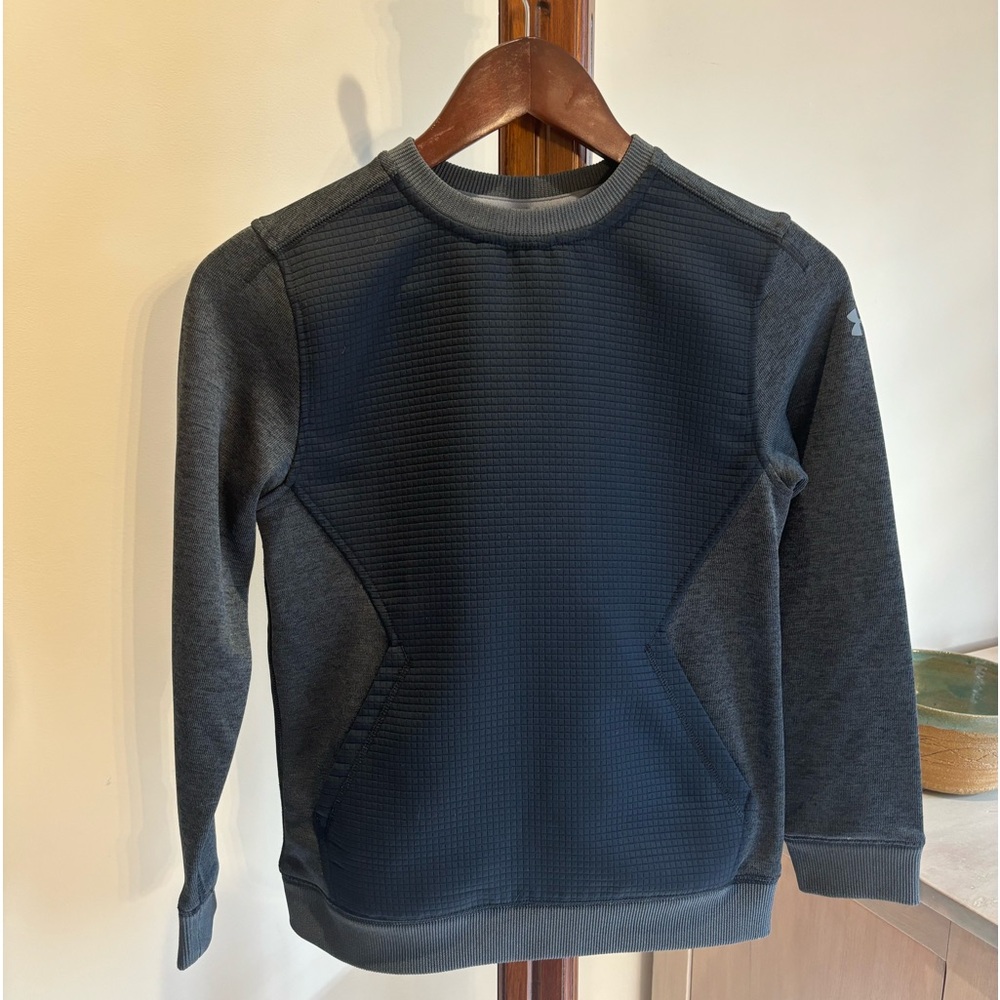 Under Armour Sweatshirt, Boy Size Youth M, Black